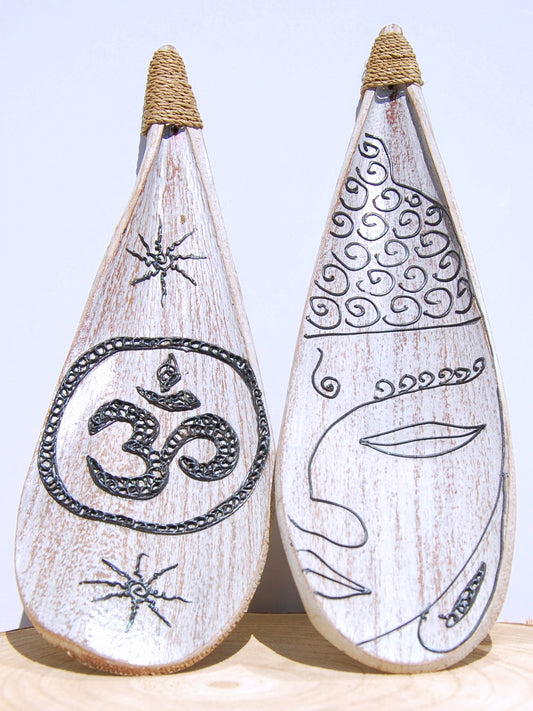 Incensario Hoja de Coco Om