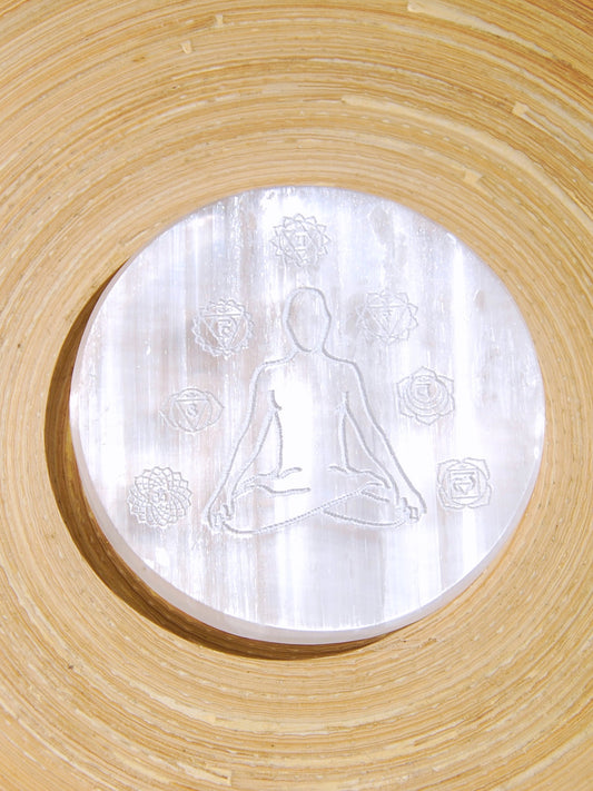 Selenita Placa Chakras